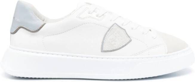 Philippe Model Paris Temple leren sneakers Wit