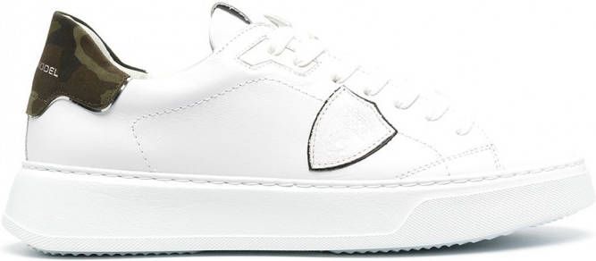 Philippe Model Paris Temple low-top sneakers Wit