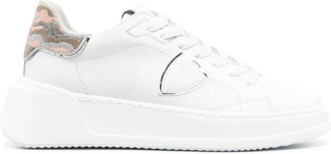 Philippe Model Paris Tres Temple low-top sneakers Wit