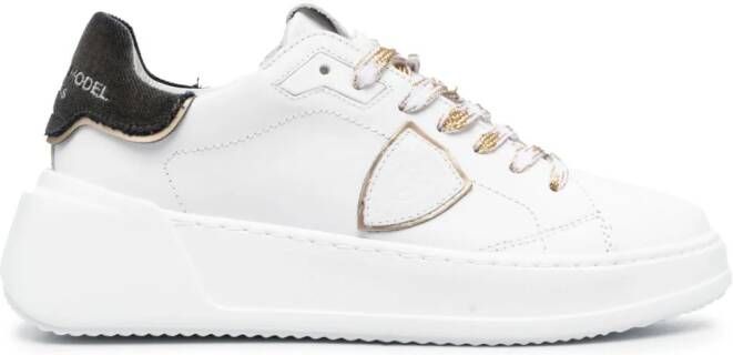 Philippe Model Paris Tres Temple low-top sneakers Wit