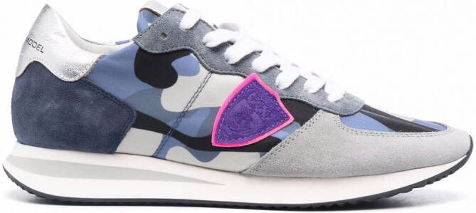 Philippe Model Paris TRPX sneakers met camouflageprint Blauw