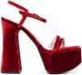 Philosophy Di Lorenzo Serafini Sandalen met fluwelen afwerking Rood - Thumbnail 1