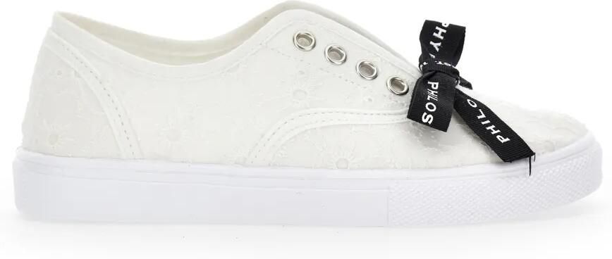Philosophy Di Lorenzo Serafini Kids Sneakers verfraaid met strik Wit - Foto 4