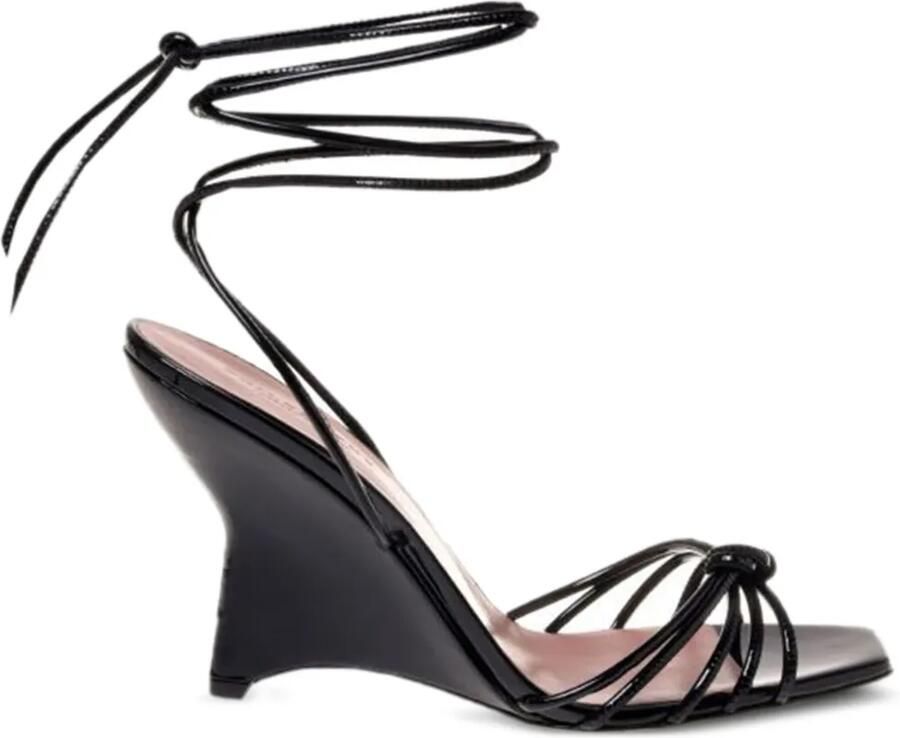 Philosophy Di Lorenzo Serafini Lakleren sandalen Zwart