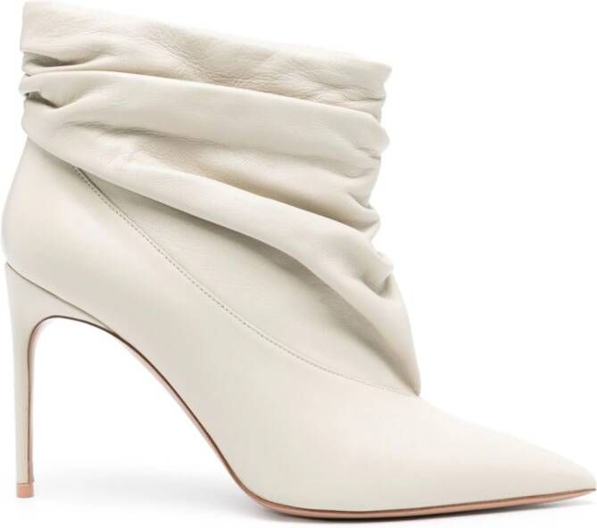 Philosophy Di Lorenzo Serafini x Malone Souliers Francesca 100mm boots Beige