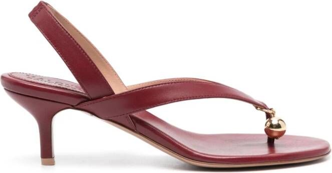 Philosophy Di Lorenzo Serafini x Malone Souliers Lucie 70 leren sandalen Rood