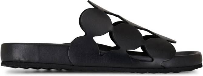 Pierre Hardy Bules slippers met uitgesneden detail Zwart