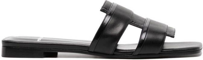 Pierre Hardy Leren sandalen Zwart