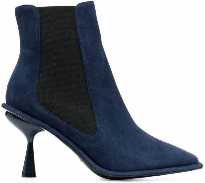 Pierre Hardy 90 mm laarzen met elastisch zijvlak Blauw
