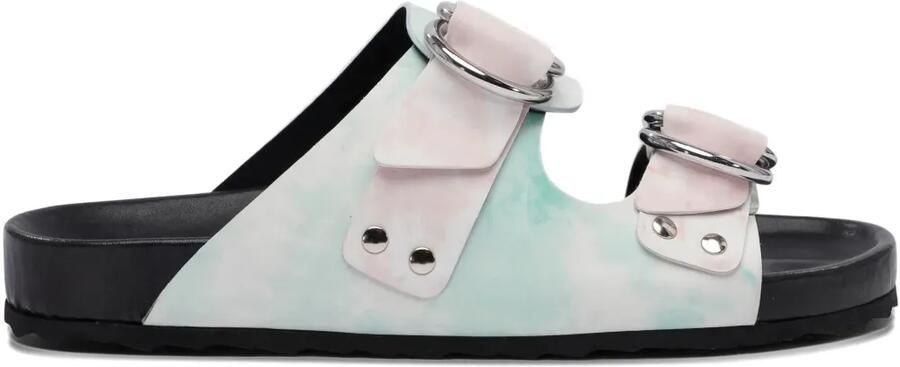 Pierre Hardy Beach Ridider sandalen met tie-dye print Groen