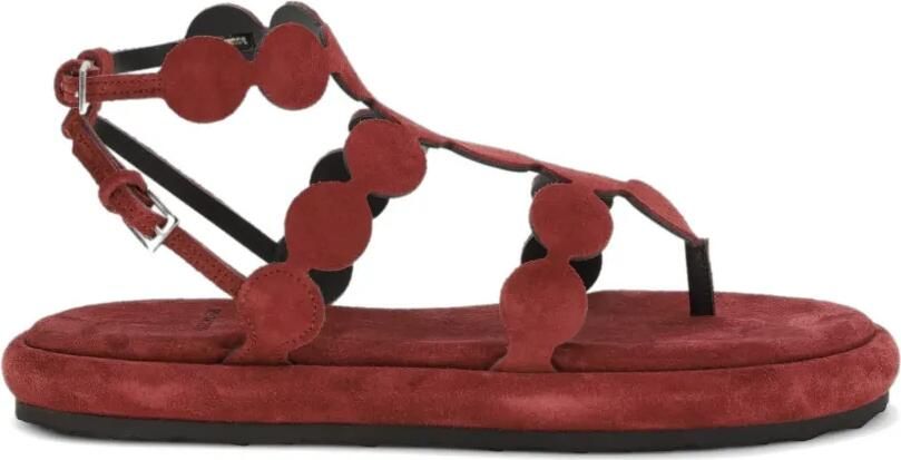 Pierre Hardy Red Flat sandalen Rood