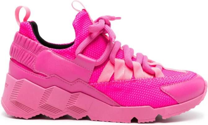 Pierre Hardy Trek Comet sneakers met vlakken Roze