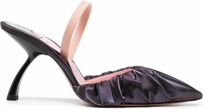 Pīferi Upanova gesmockte slingback pumps Paars