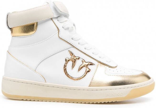 PINKO Sneakers met logopatch Wit
