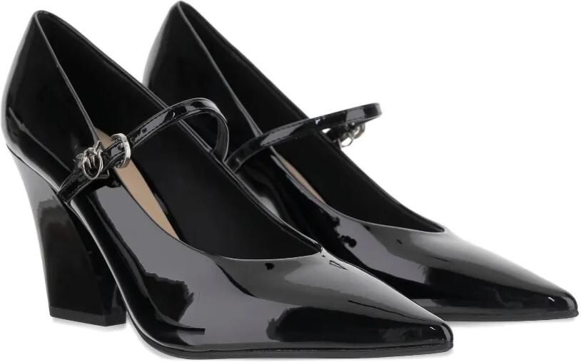 PINKO 80 mm pumps met puntige neus en gesp Zwart