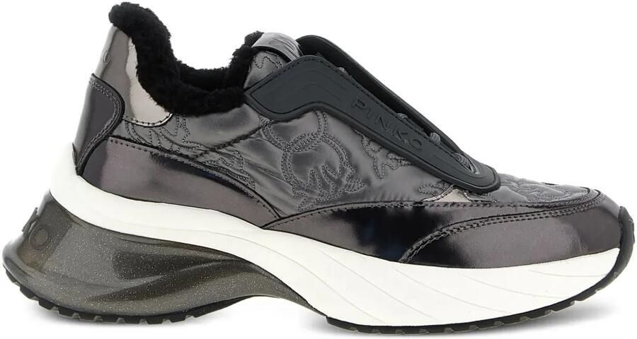 PINKO Ariel 19 gewatteerde sneakers met logodetail Grijs