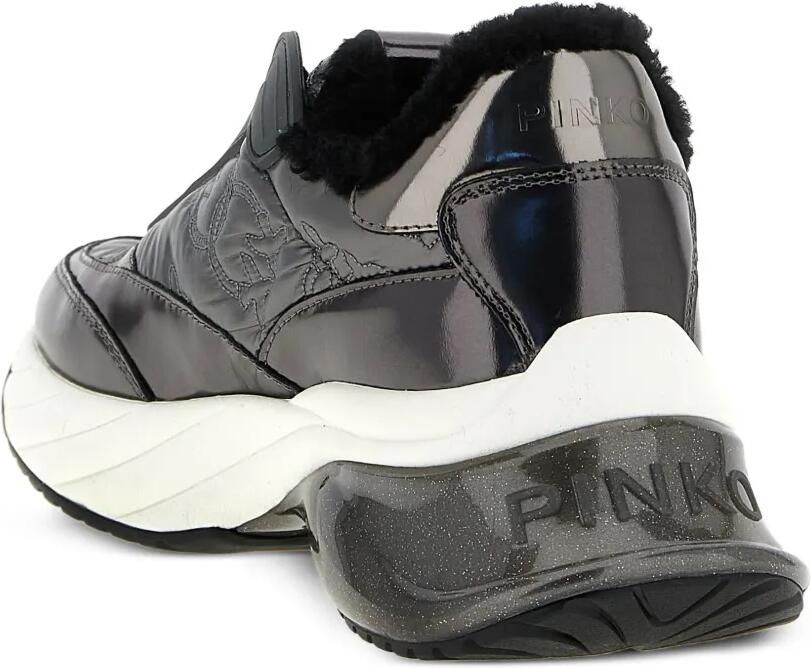 PINKO Ariel 19 gewatteerde sneakers met logodetail Grijs - Foto 3