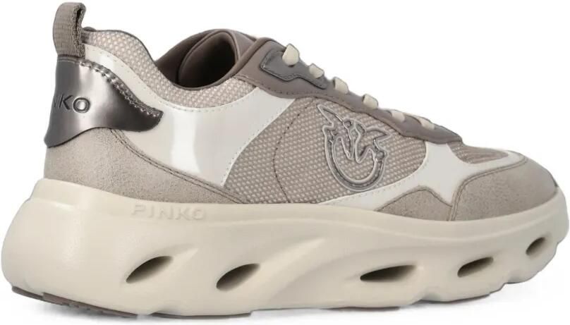 PINKO Chunky loafers met logoplakkaat Beige - Foto 4