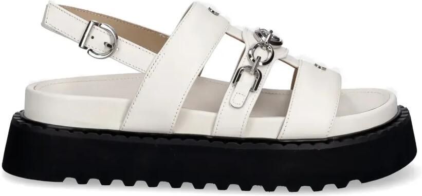 PINKO Chunky sandalen met schakelketting Wit