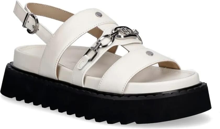 PINKO Chunky sandalen met schakelketting Wit - Foto 2