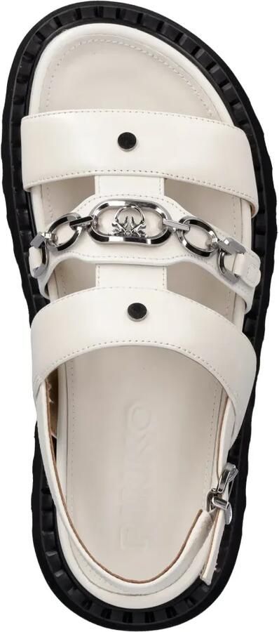 PINKO Chunky sandalen met schakelketting Wit - Foto 4