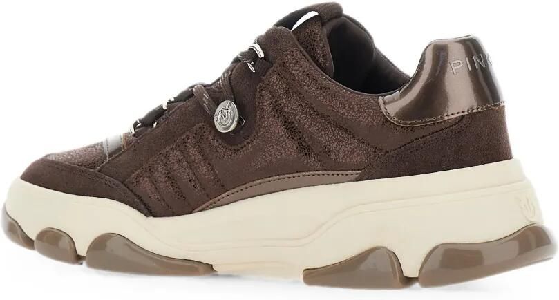 PINKO Chunky sneakers met vlakken Bruin - Foto 4