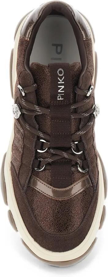 PINKO Chunky sneakers met vlakken Bruin - Foto 3