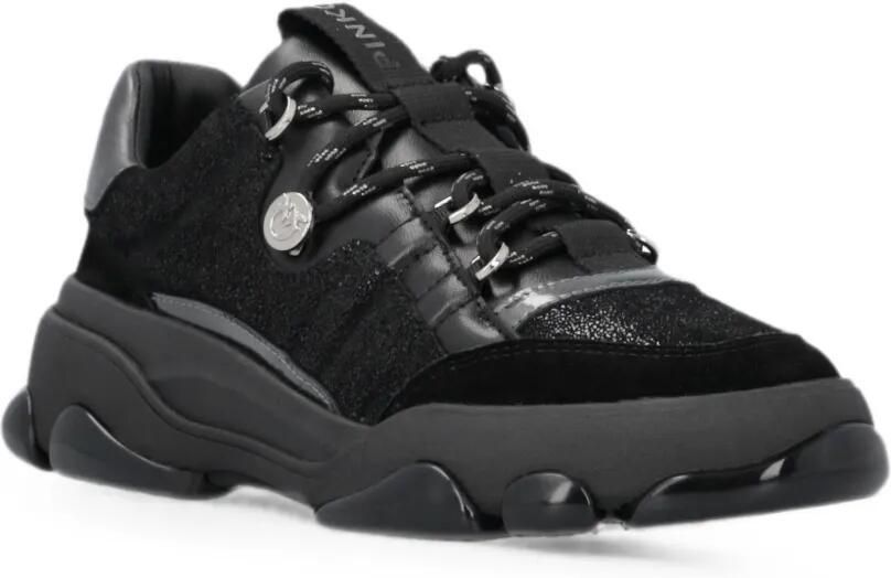 PINKO Chunky sneakers met vlakken met glitters Zwart