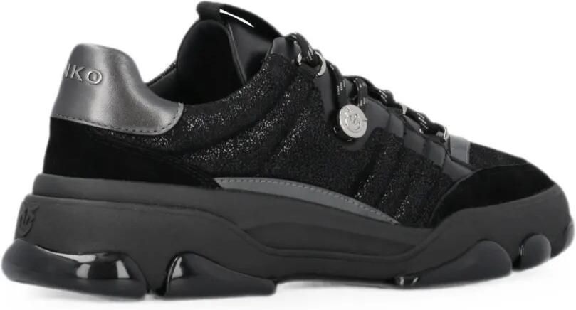 PINKO Chunky sneakers met vlakken met glitters Zwart - Foto 2