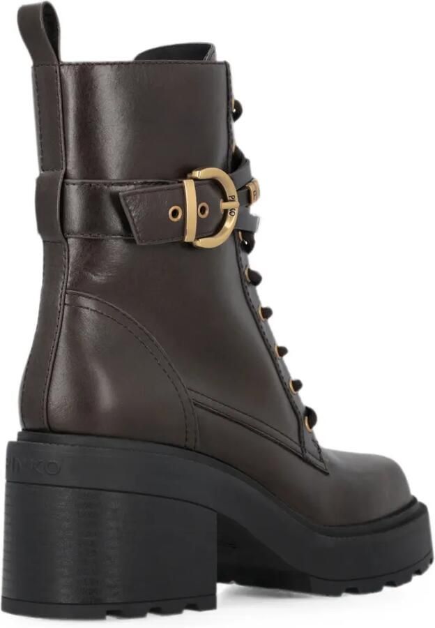 PINKO Combat boots met gesp Bruin - Foto 4