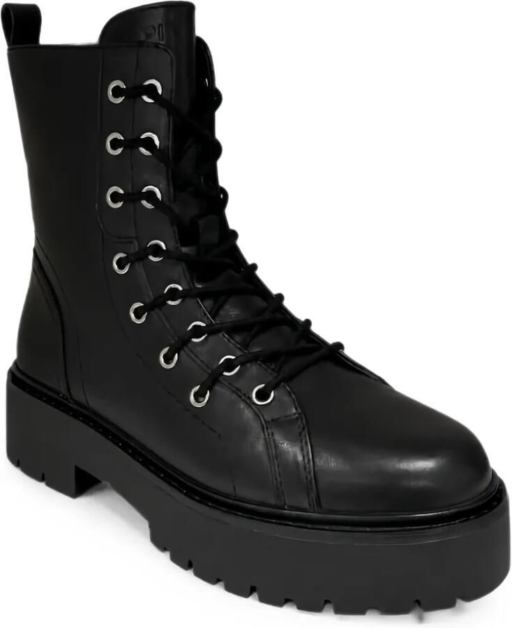 PINKO Combat boots met plateauzool en veters Zwart - Foto 2