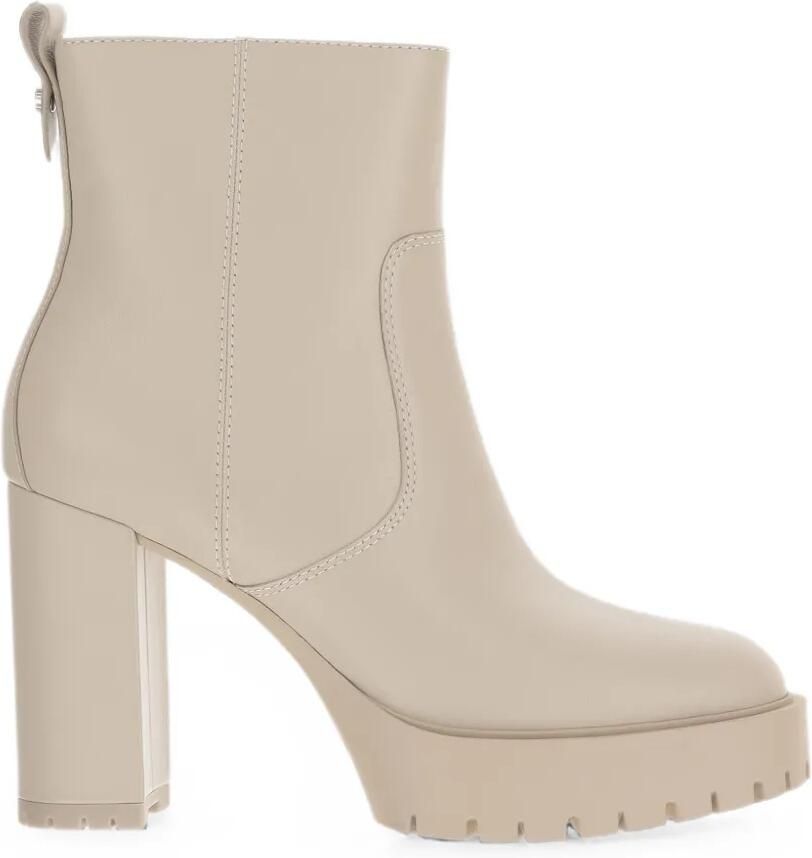 PINKO Enkellaarzen met plateauzool Beige