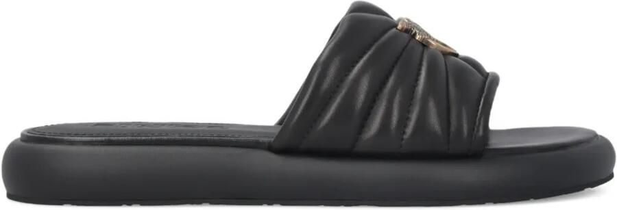 PINKO Fiona leren slip-on sandalen Zwart