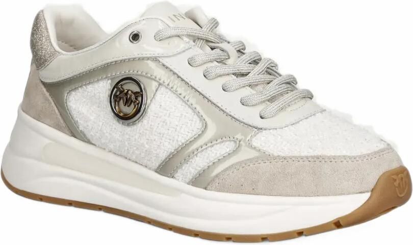 PINKO glitter-detail Love Birds sneakers Beige - Foto 2