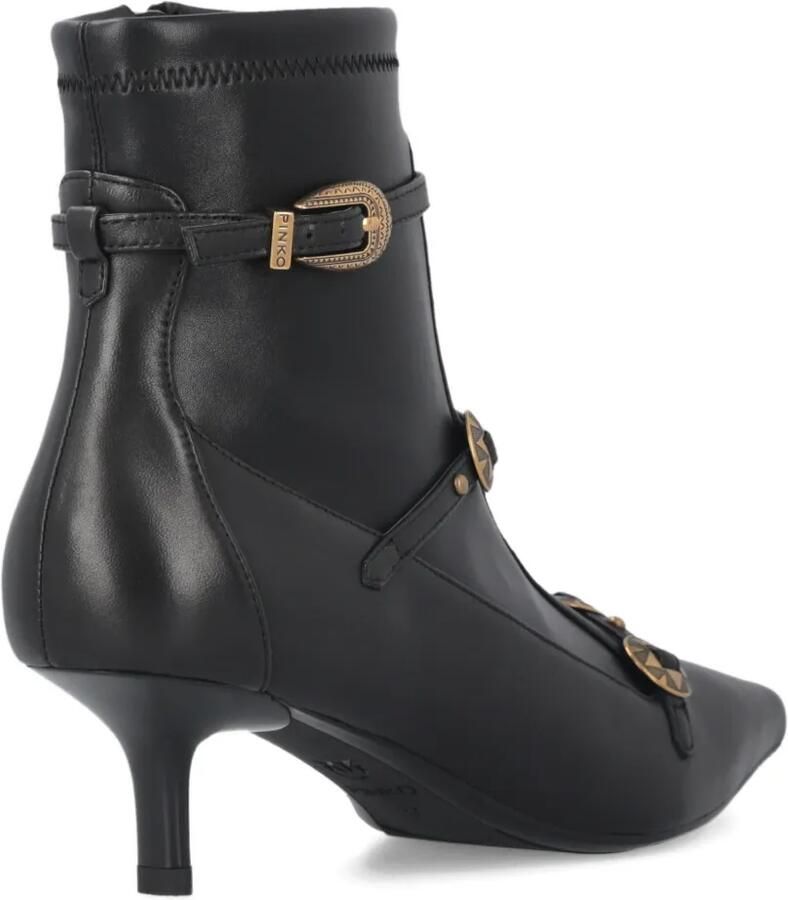 PINKO Laarzen met bandjes en juwelen studs Zwart - Foto 2