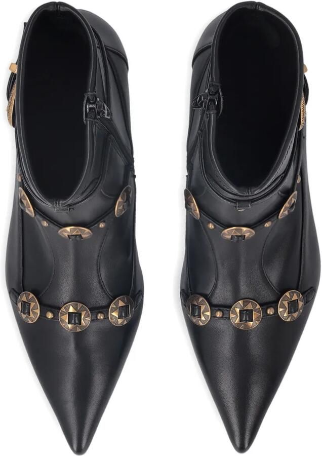 PINKO Laarzen met bandjes en juwelen studs Zwart - Foto 4
