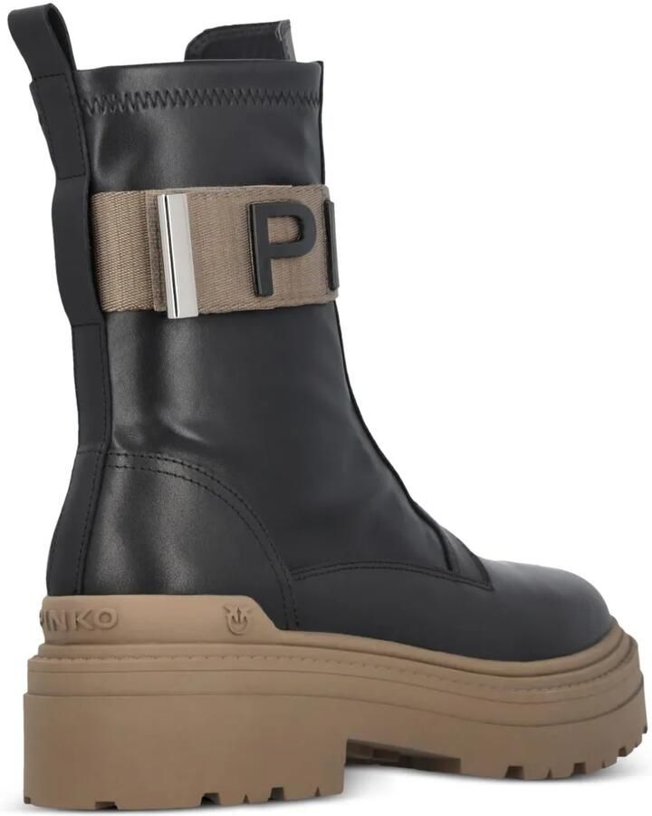 PINKO Laarzen met plateauzool en logo Zwart - Foto 2