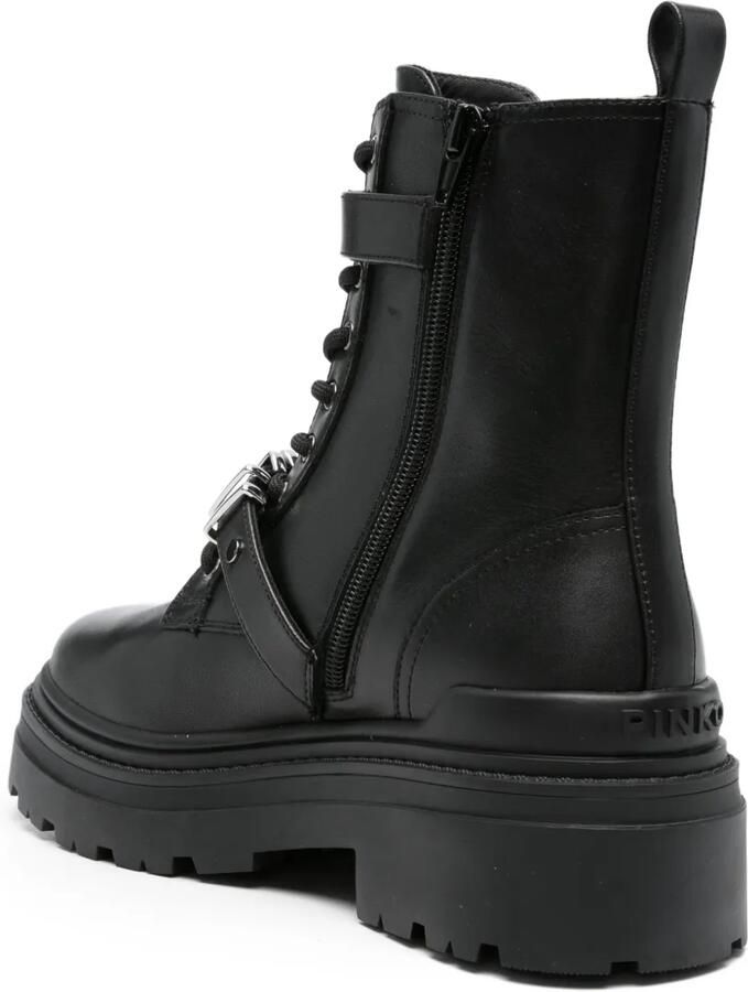 PINKO Leren combat boots Zwart - Foto 4