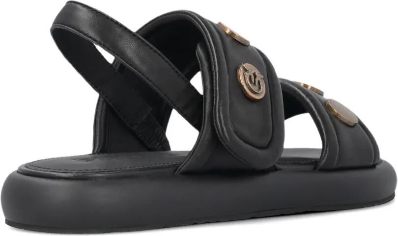 PINKO Leren sandalen met studs Zwart - Foto 4