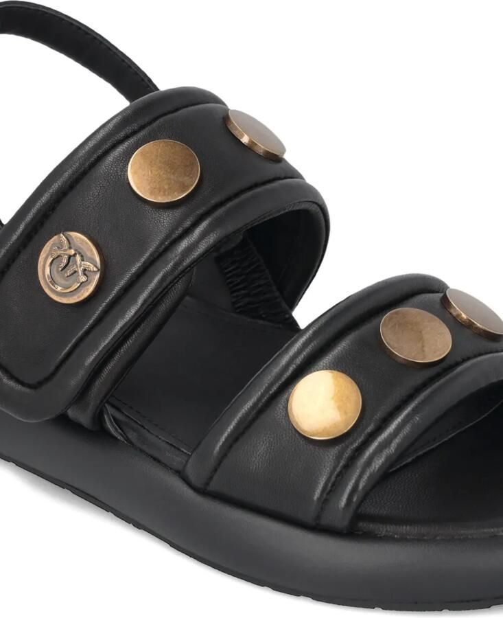 PINKO Leren sandalen met studs Zwart - Foto 3