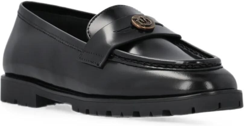 PINKO Loafers met Love Birds-plakkaat Zwart - Foto 3