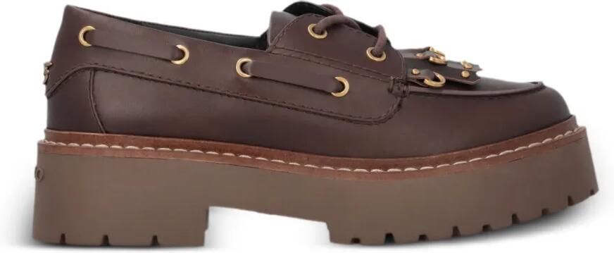 PINKO Loafers met plateauzool en franje Bruin