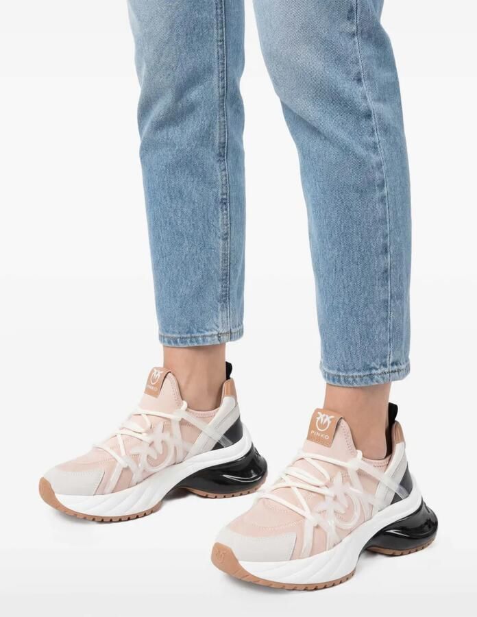 PINKO Love Birds high-top sneakers Beige - Foto 2