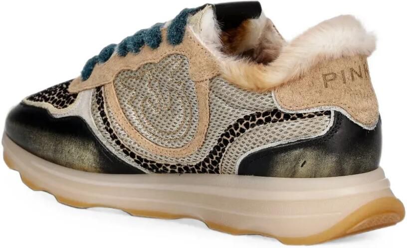 PINKO Love Birds sneakers met dierenprint Beige - Foto 3
