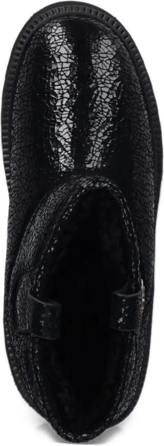 PINKO Martina 08 cracked-effect platform boots Zwart - Foto 3