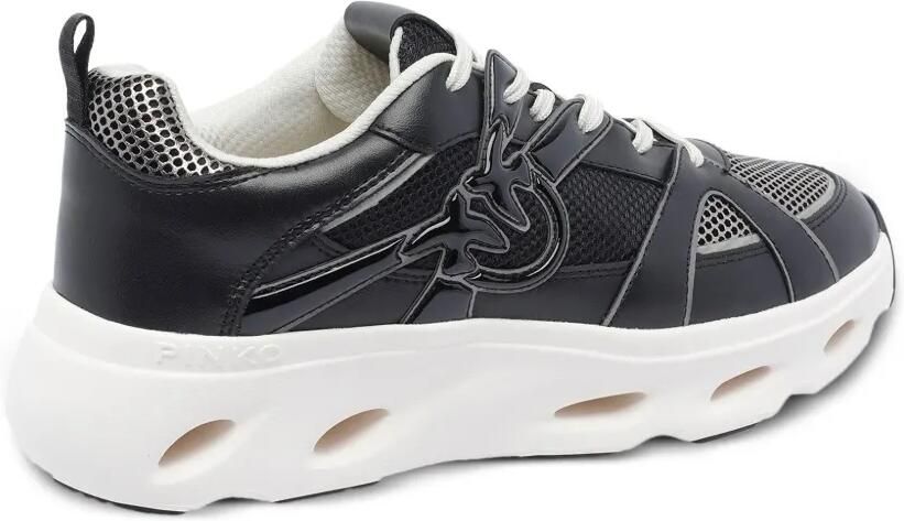 PINKO Mesh sneakers met logodetail Zwart - Foto 3