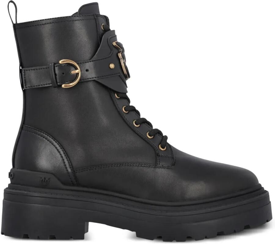 PINKO Mia combat boots Zwart