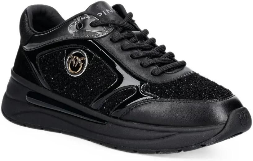 PINKO Nataly 02 leren sneakers met vlak Zwart - Foto 2