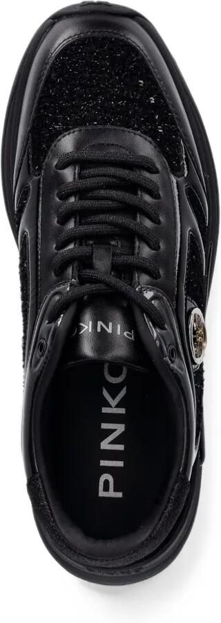 PINKO Nataly 02 leren sneakers met vlak Zwart - Foto 4
