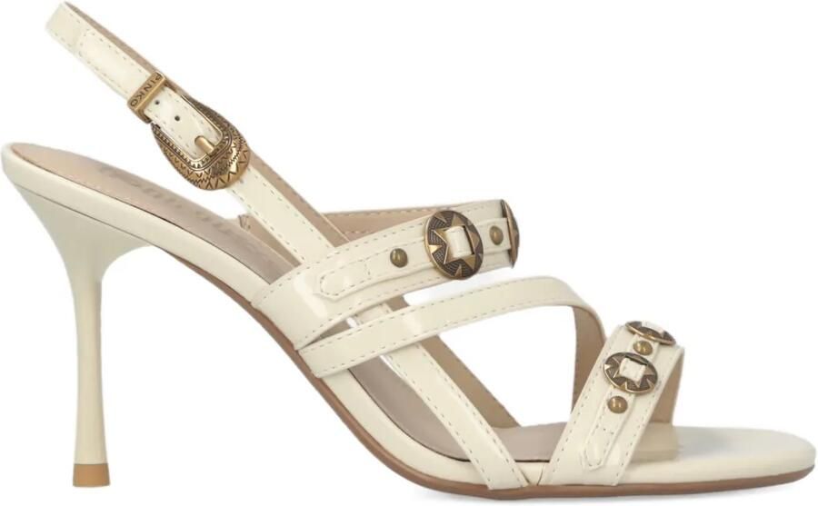 PINKO Sandalen met bandjes en studs Beige